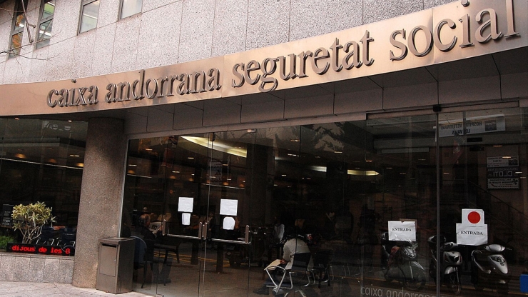 L'edifici de la Caixa Andorrana de Seguretat Social.