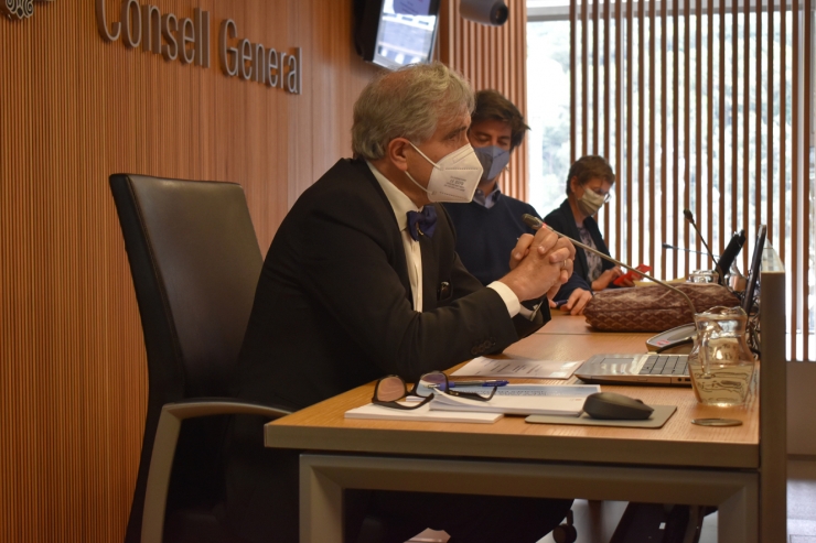 L'expert de la CASS, José Antonio Herce, durant la seva compareixença.