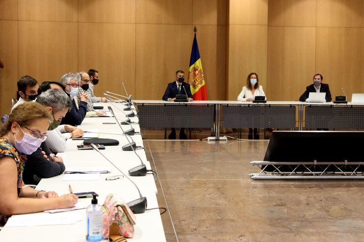 La reunió extraordinària de la Comissió  nacional de l’energia i canvi climàtic, celebrada aquest dimarts a la tarda.