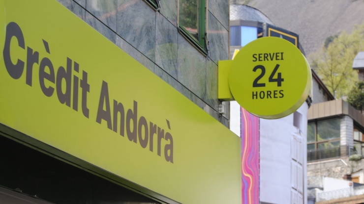 La façana d'una oficina de Crèdit Andorrà.