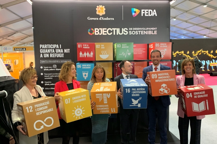 Estand de FEDA a la Fira d'Andorra la Vella del 2019.