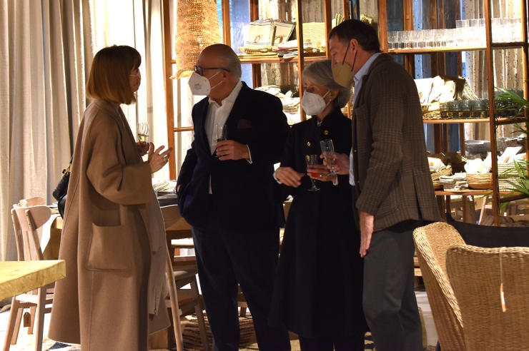 Un moment de la inauguració de la nova botiga de decoració.