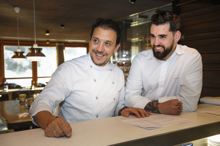 Els xefs Francis Paniego i Jordi Grau.
