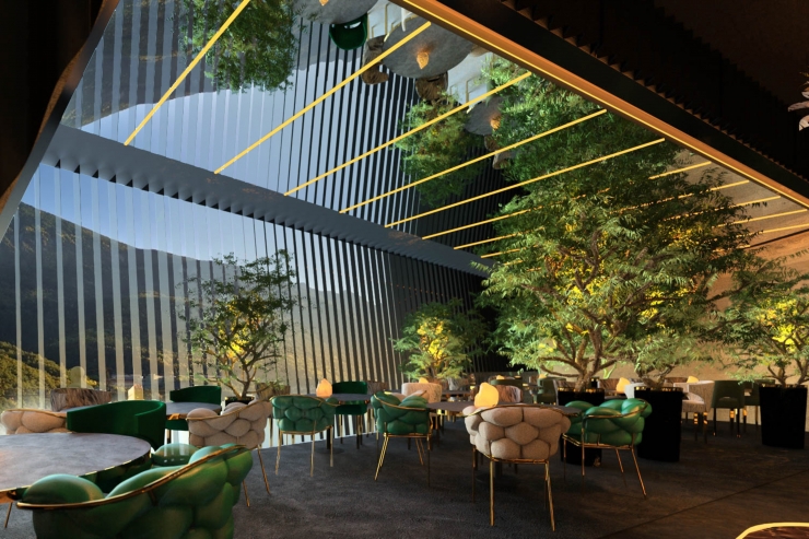 Simulació d'un dels espais interiors d'Unnic.