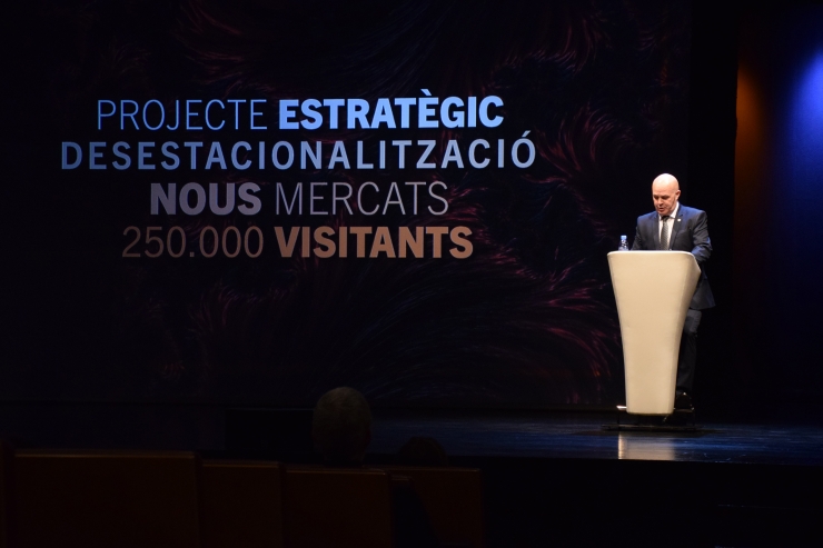 El conseller delegat de Jocs SA, Marc Martos, durant la presentació d'Unnic.