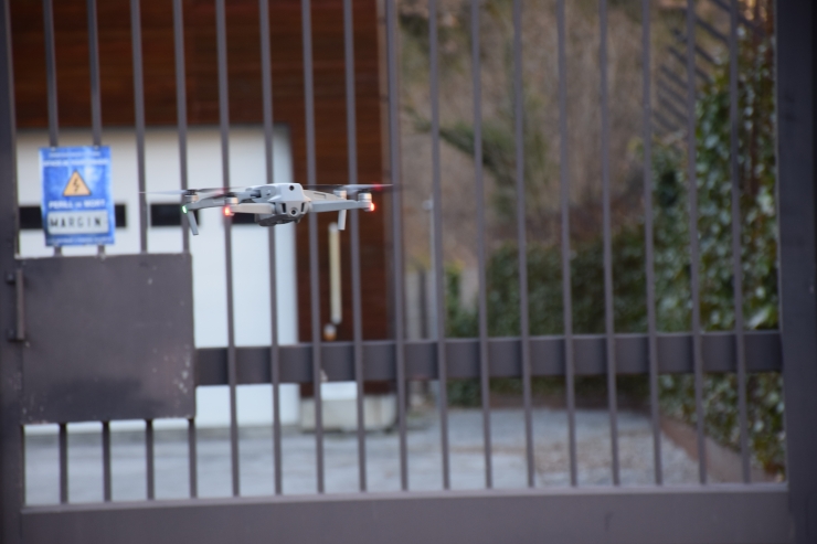 El dron utilitzat pels tècnics de FEDA.
