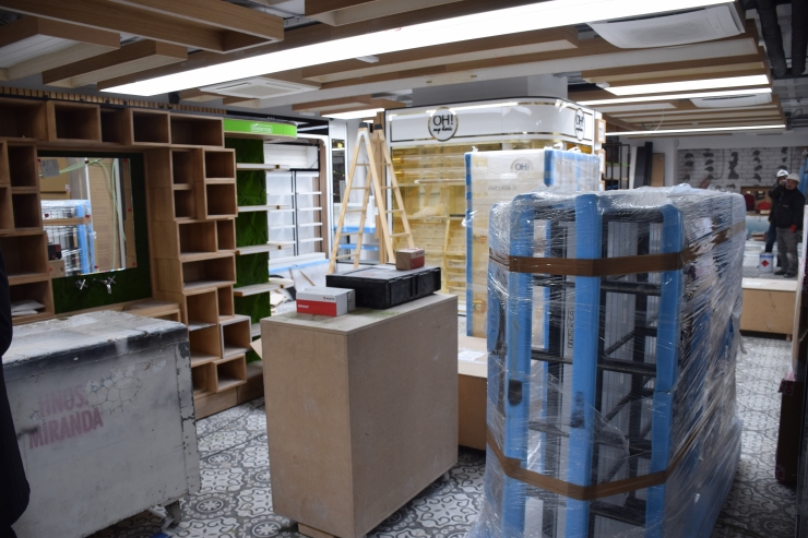 L'estat actual de l'interior d'Epizen.