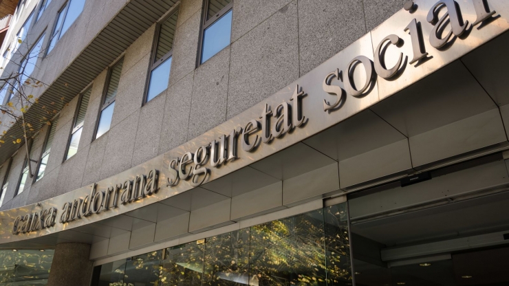 Façana de la Caixa Andorrana de la Seguretat Social.