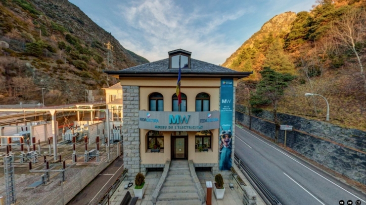 L'edifici i el museu de l'electricitat de FEDA.