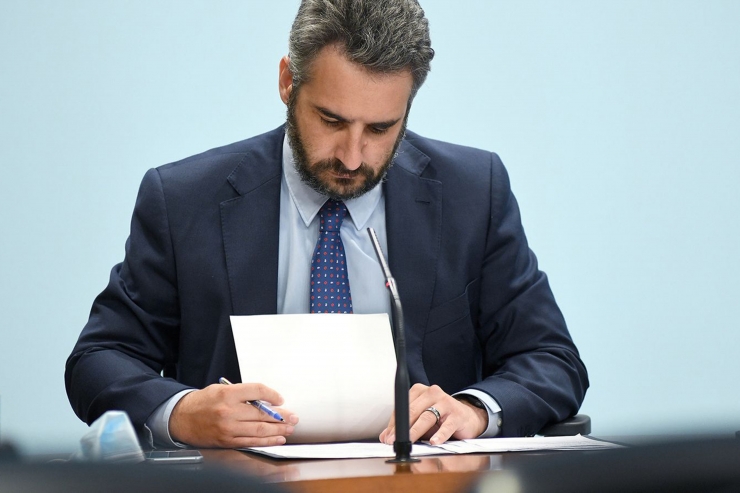 El ministre de Finances i portaveu, Eric Jover.