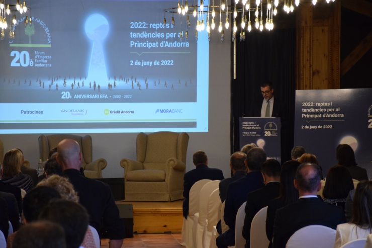 El president de Crèdit Andorrà, Antoni Pintat.