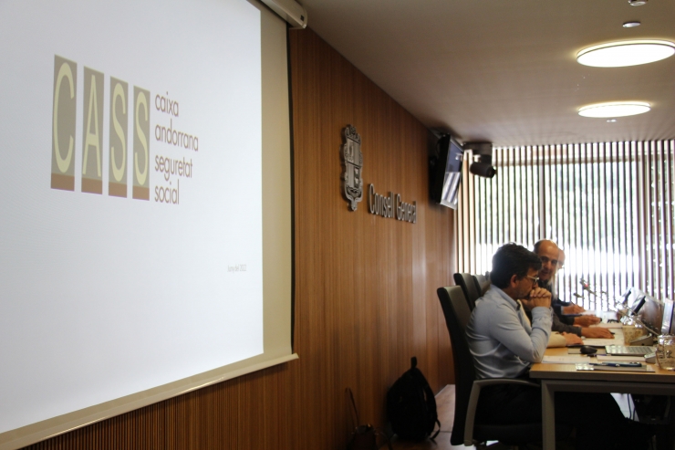 La compareixença d'aquest dijous dels màxims representant de la CASS davant de les comissions legislatives de Finances i Salut per presentar les xifres de la parapública durant el 2021.