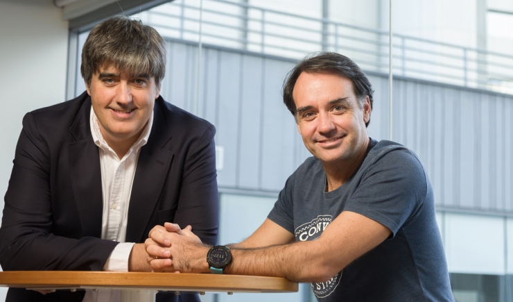 El CEO d'Andbank, Carlos Aso, i el fundador i CEO de Creditas, Sergio Furió.