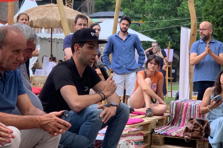 Un moment de la intervenció de Raül Ferré a La Serenalla Market.