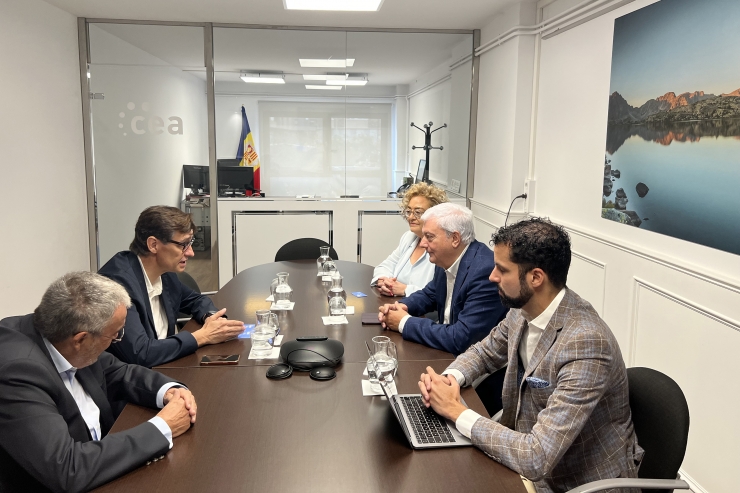 Un instant de la trobada.