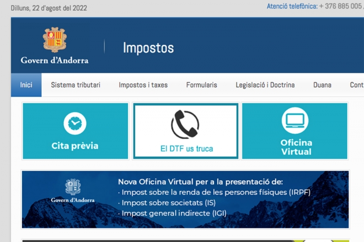 La decisió es pren davant les incidències en la plataforma per fer les declaracions.