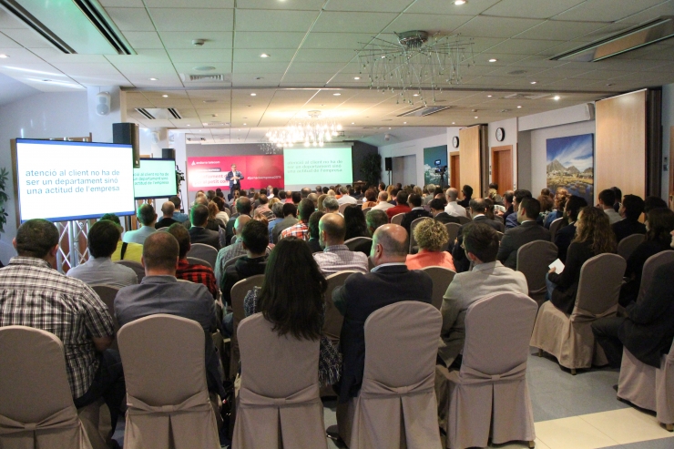 Una edició anterior de la Jornada d'empresa d'Andorra Telecom.