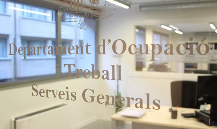 Els despatxos del Servei d'Ocupació.