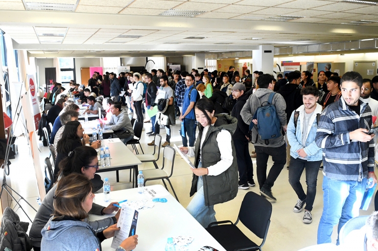Un moment de la trobada de treball, celebrada al centre de formació professional.