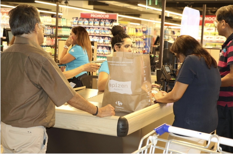 Una imatge del supermercat de Carrefour Epizen.