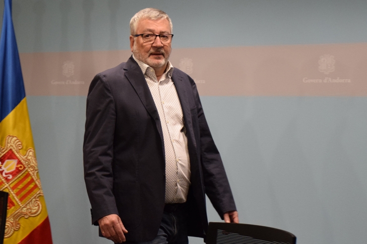 El president de l'Agia, Gerard Casellas, aquest dilluns a la tarda.