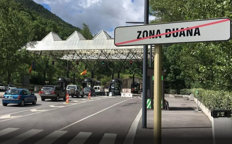 La frontera hispanoandorrana.
 