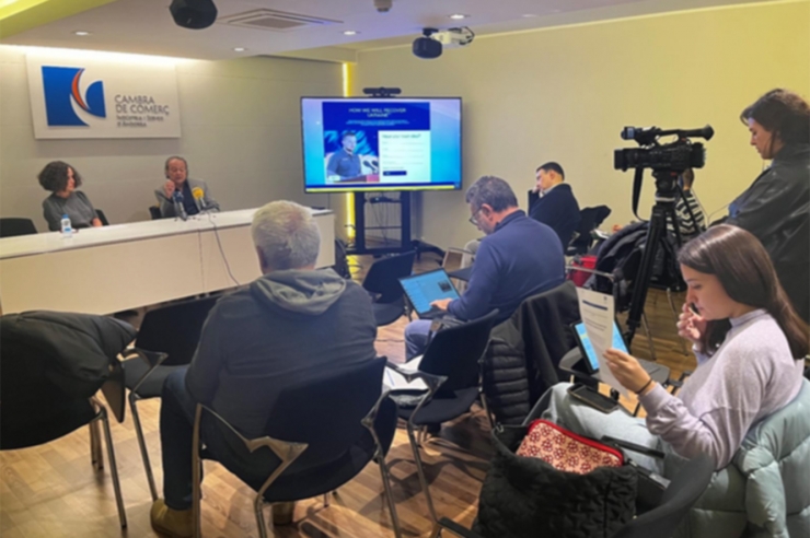 Un moment de la presentació del pla de recuperació per a Ucraïna.