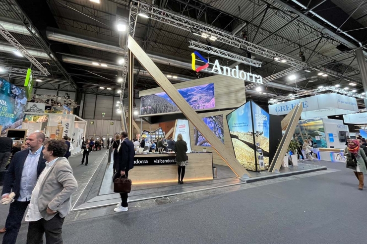 Una imatge de l'estand d'Andorra a Fitur.