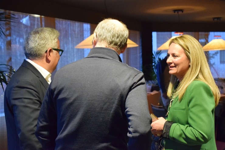 Acte de presentació de les jornades 'Andorra Summit Art & Innovation' a Soldeu.