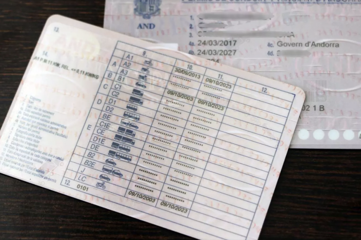 Permisos de conduir.