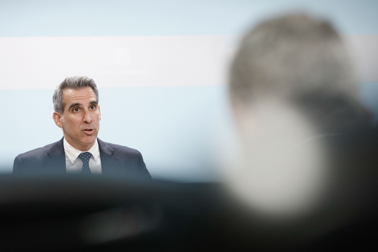 El ministre de Finances en funcions, Cesar Marquina.