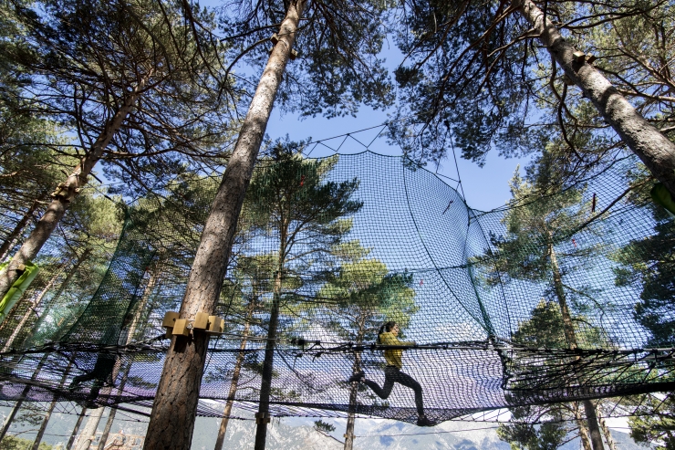 Activitats a la cota 1.600 de Naturland.