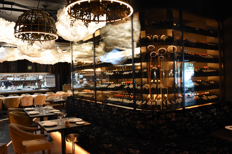 La zona dedicada als vins a UNNIC.