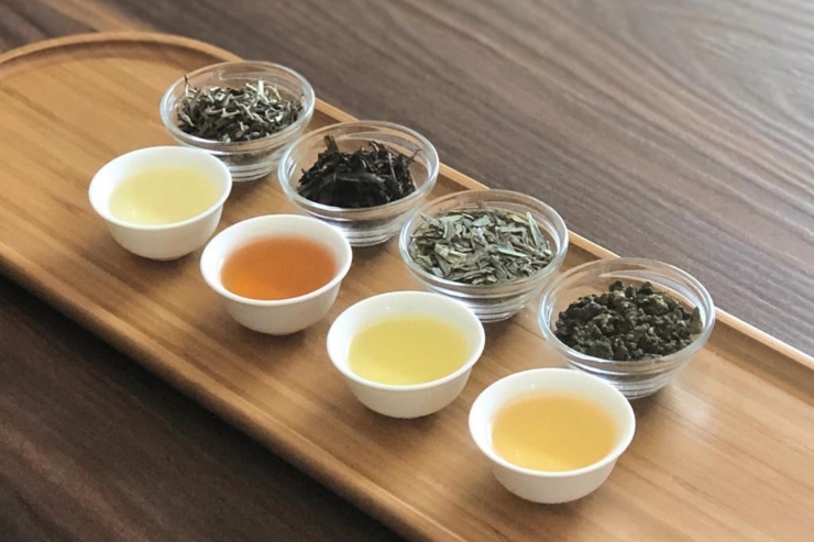 Diferents varietats de te oriental.