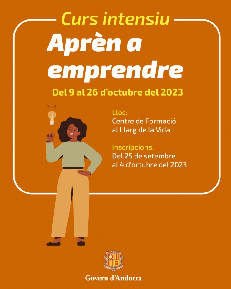 El cartell del curs.