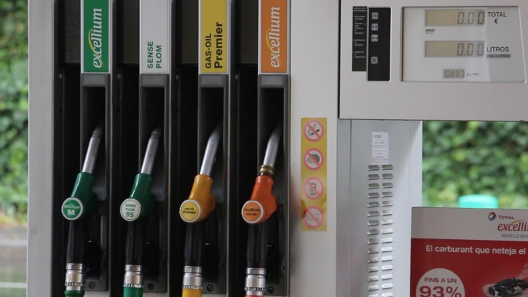 Sortidors d'una benzinera.