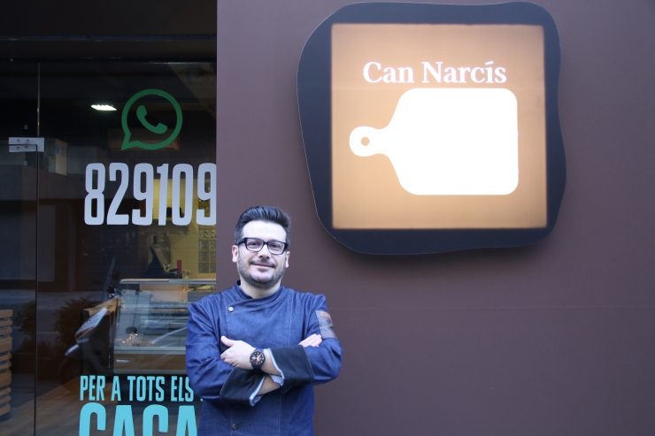 El propietari de Can Narcís, Narcís Allué.