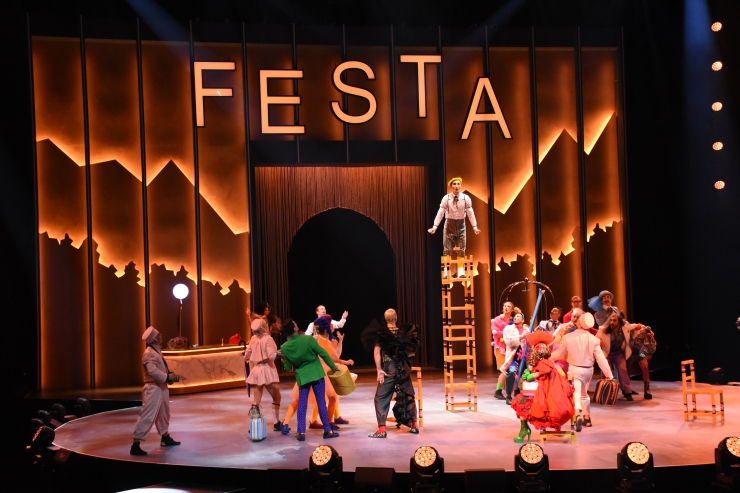 Un instant de l'espectacle 'Festa' del Cirque du Soleil.
 