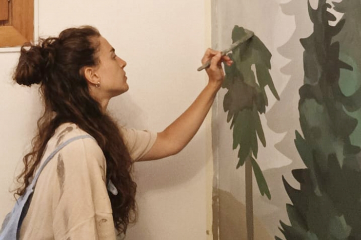 L'artista Judit Rodrigo.