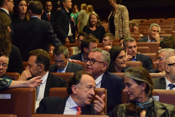 El director general de FEDA, Albert Moles a l'entrega de premis d'aquest dimarts.