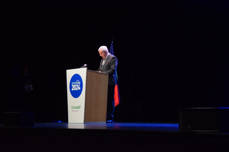 El president de la CEA, Gerard Cadena, en l'entrega de premis d'aquest dimarts.