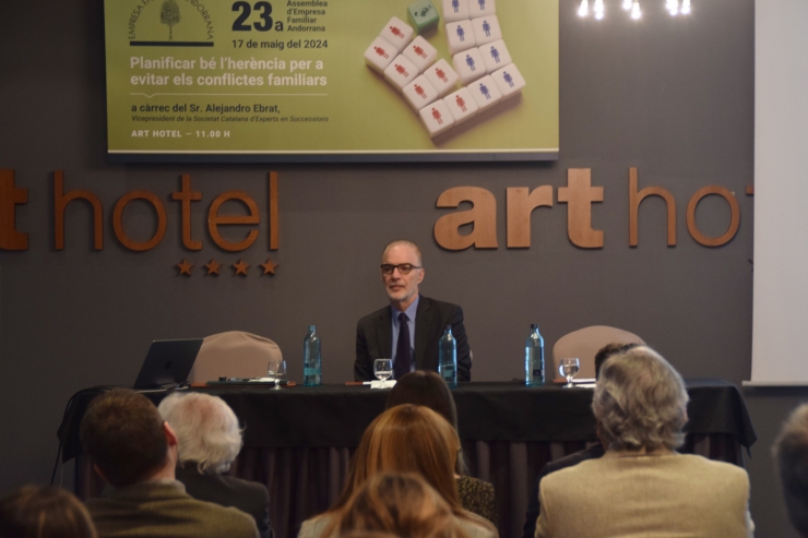 L'advocat i vicepresident de la societat catalana d'experts en successions, Alejandro Ebrat, aquest divendres.