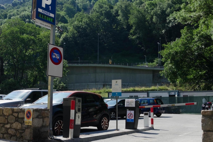 L'aparcament del Fener situat a Escaldes-Engordany.