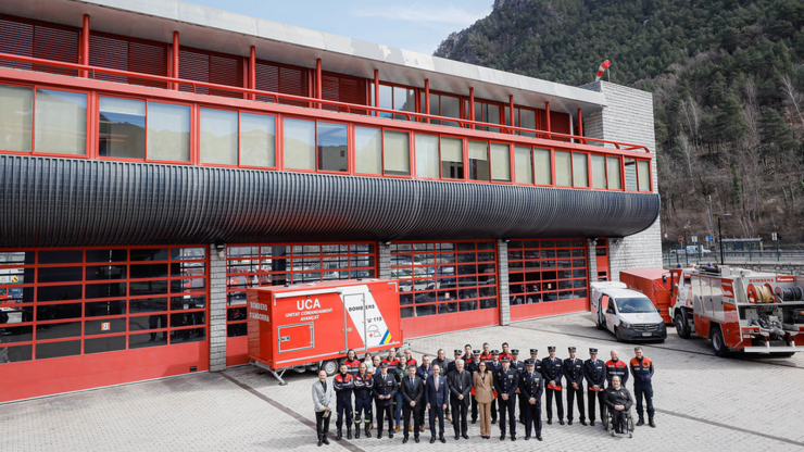 El personal del cos de bombers.