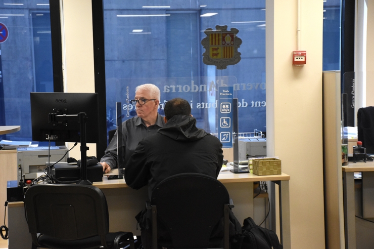 Una imatge del departament de Tributs i Fronteres.