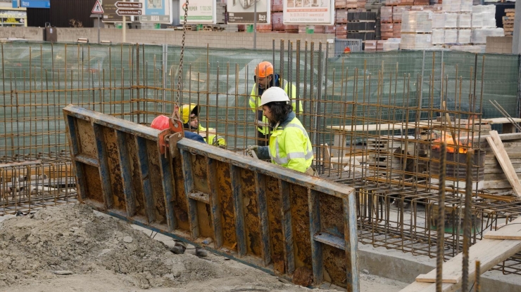 Treballadors de la construcció.