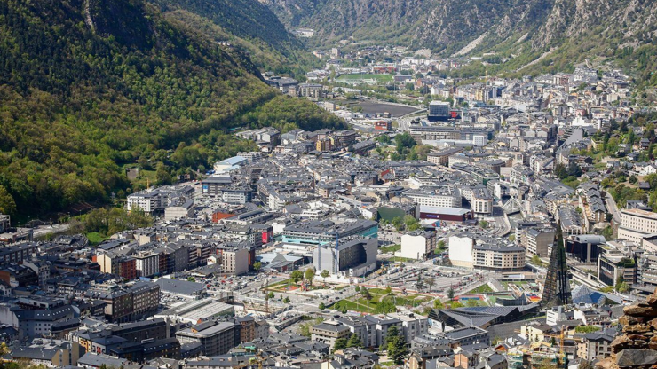 Una vista aèria de la vall central.