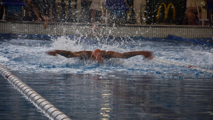 Una cursa de natació.