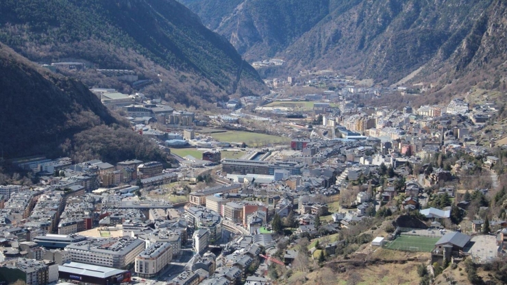Una vista aèria de la vall central.