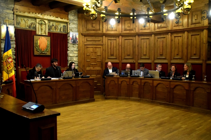 La sessió de consell de comú que s'ha celebrat aquest dijous a Sant Julià de Lòria.